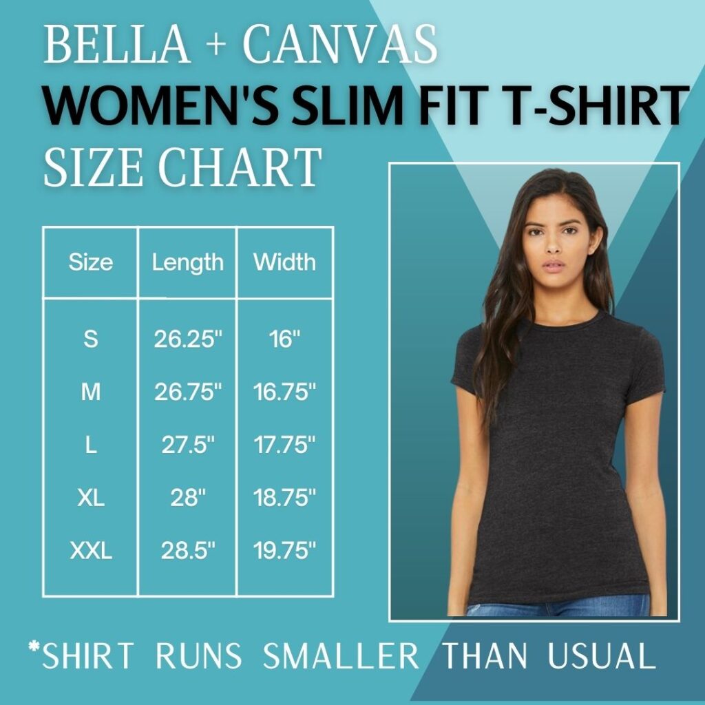 Slim Fit T-Shirt Size Chart